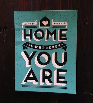 Matt's five-year anniversary card - the first in our new home. 