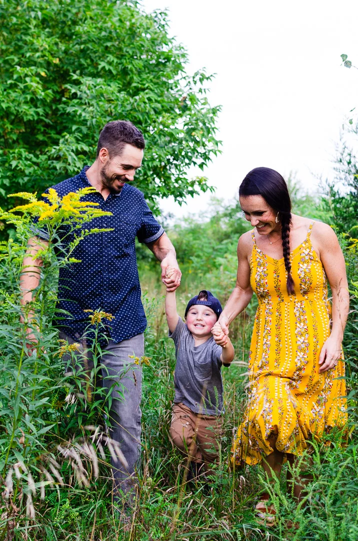 walk in the woods family photos