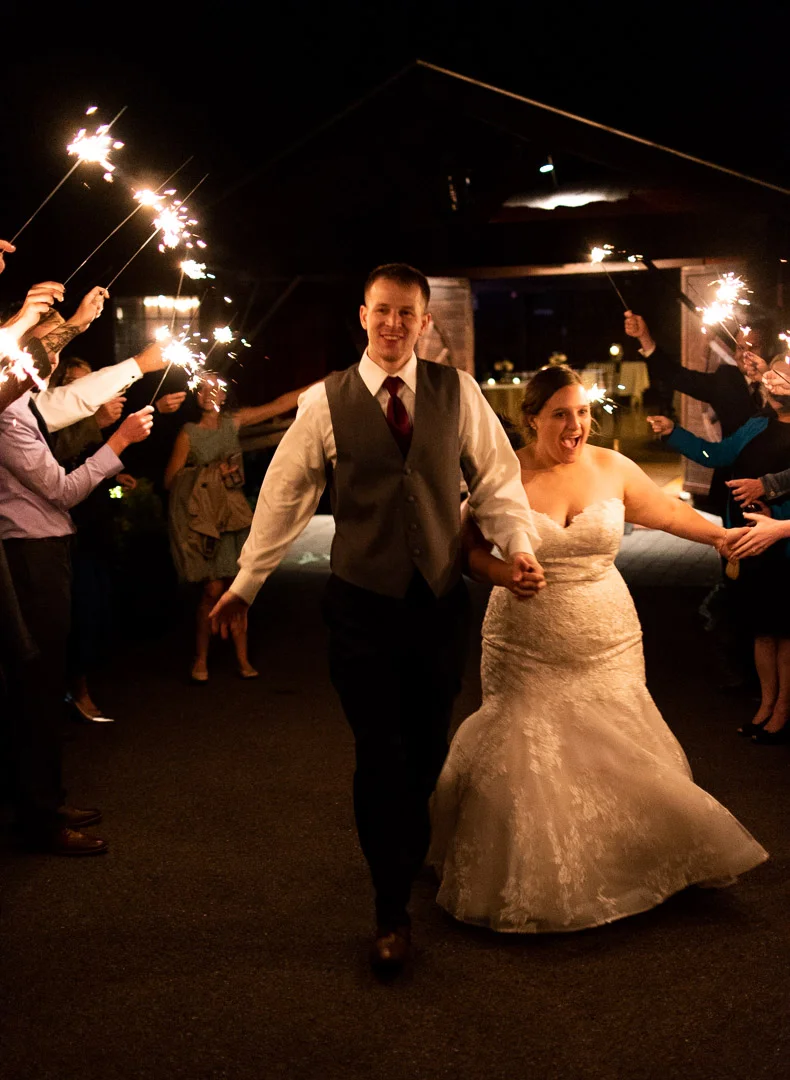 wedding sparkler exit