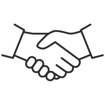 drawing of hands shaking