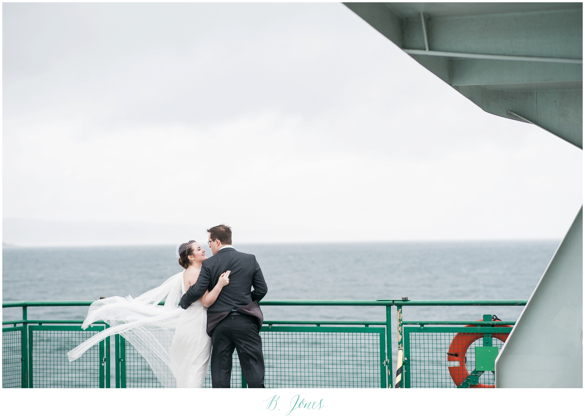 Seattle Ferry Wedding. Piccolino Reception. Seattle Wedding Photographer B. Jones Photography. World Spice Market. Pikes Place Market. Vintage Rolls Royce