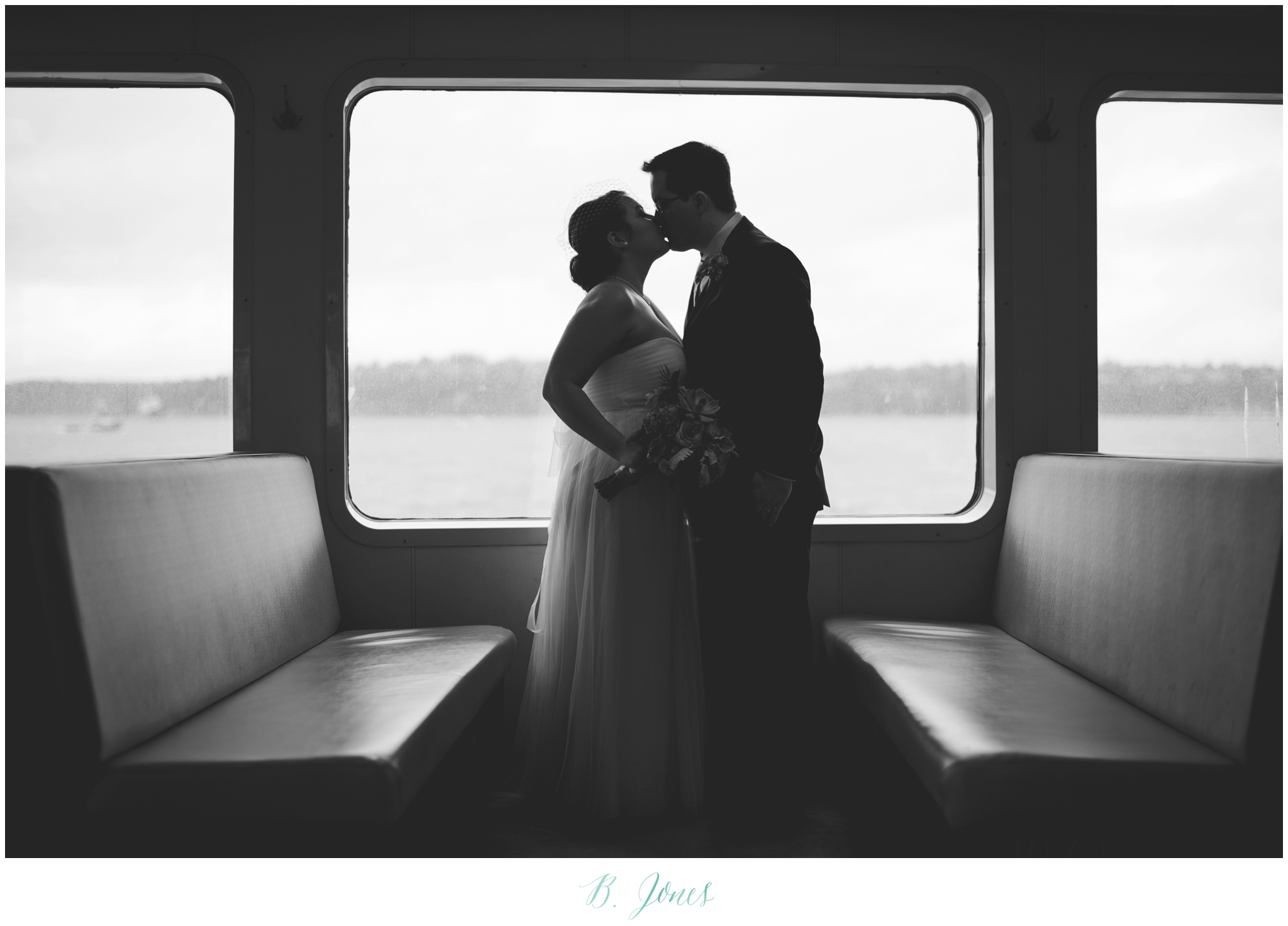 Seattle Ferry Wedding. Piccolino Reception. Seattle Wedding Photographer B. Jones Photography. World Spice Market. Pikes Place Market. Vintage Rolls Royce