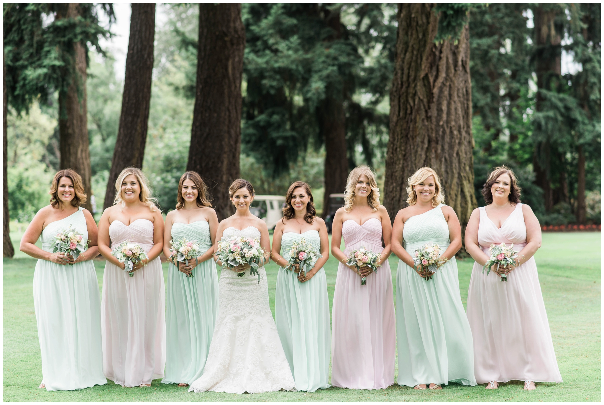 Inglewood Gold Club Wedding. mint. Blush. Seattle Wedding PHotographer. B. Jones Photography. Country Club Wedding