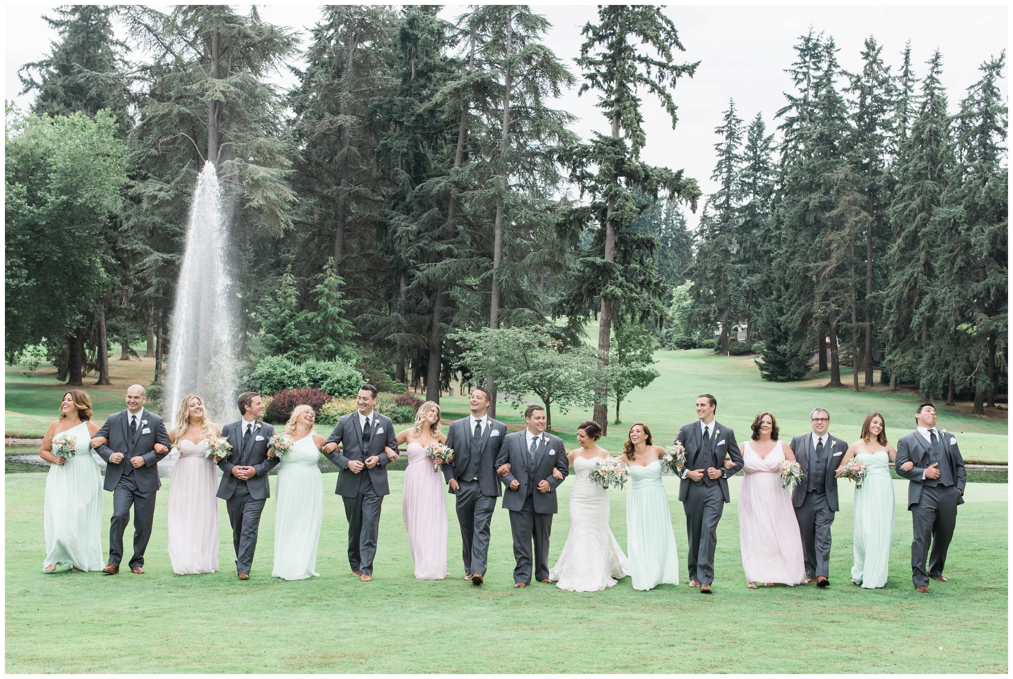 Inglewood Gold Club Wedding. mint. Blush. Seattle Wedding PHotographer. B. Jones Photography. Country Club Wedding
