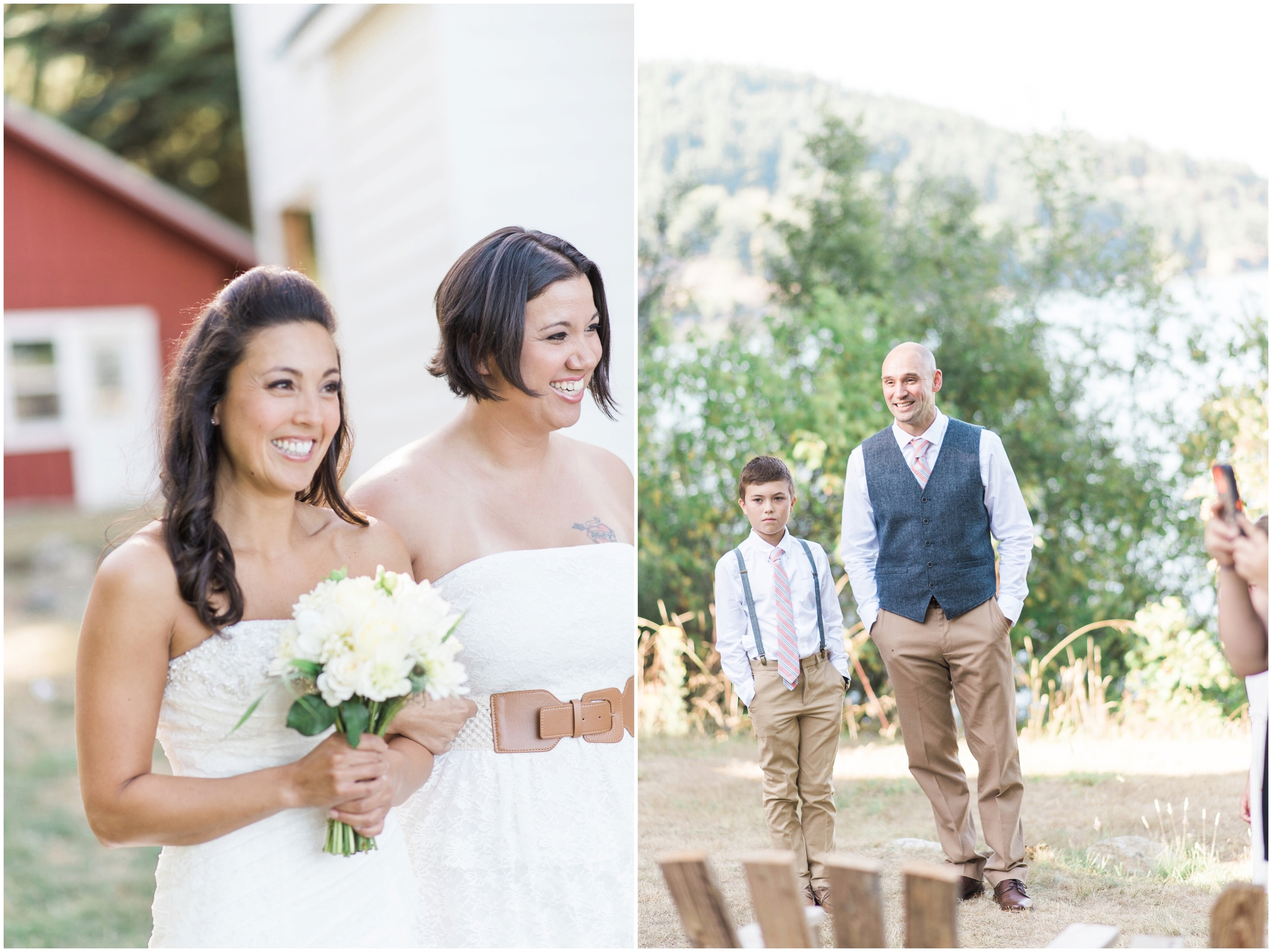 Orcas Island Wedding. San Juan Island Wedding. Bayside Cottages. Pacific Northwest. Destination Wedding. Eastsound. Rosario Resort. Nautical. coastal. Intimate. Blended Family. Anchors.