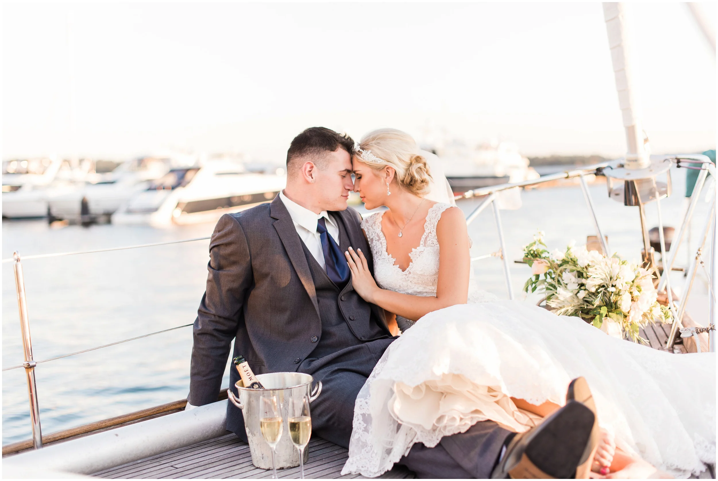 Micro wedding location sailboat