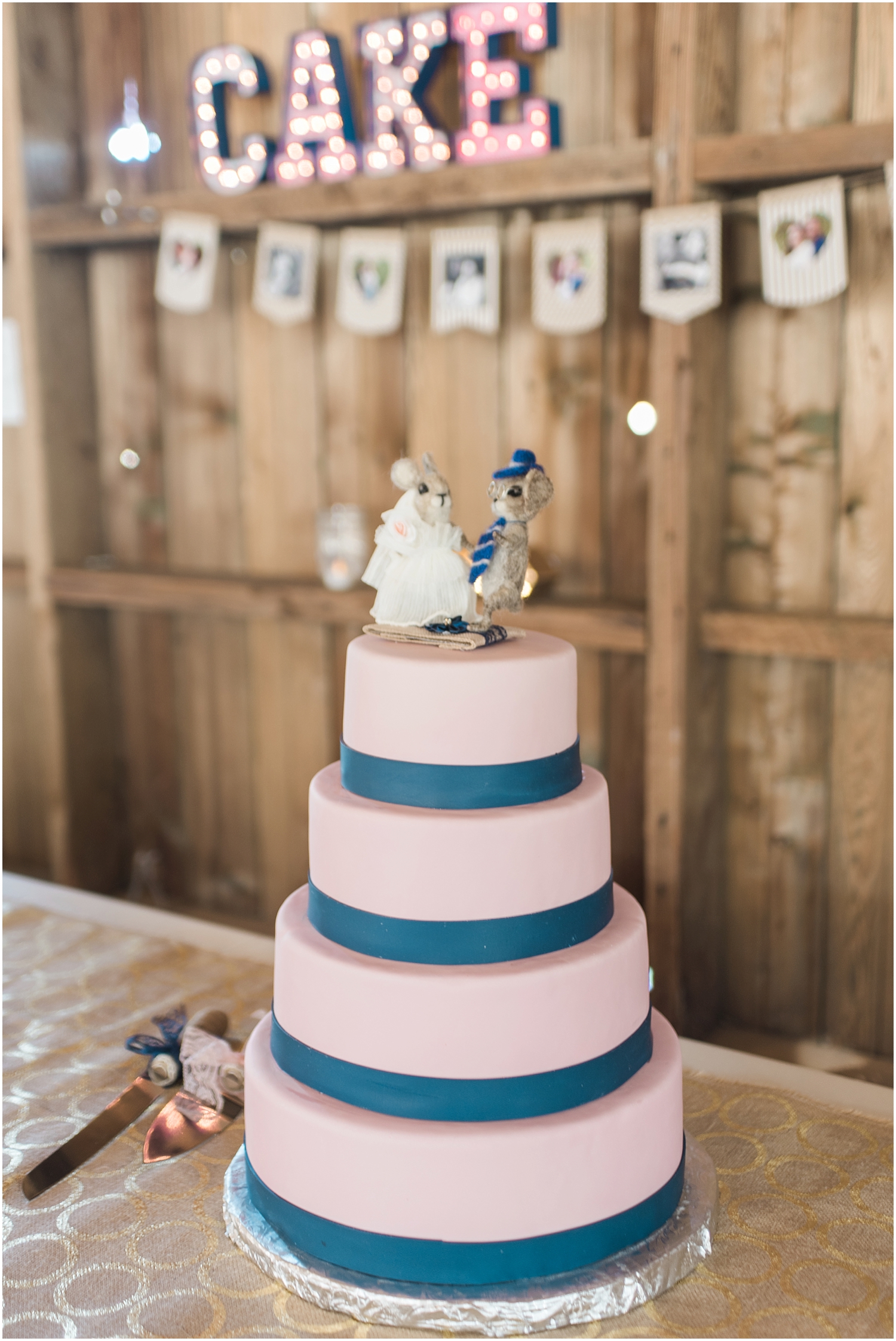 Maplehurst farm wedding. Snohomish WEdding Photographer. Rustic Chic Farmhouse Wedding. Polka dots, burlap, lace, bunny cake topper, high tops, Elizabeth marie makeup, chandelier, DIy, vintage, unique, navy, pink, turquoise.