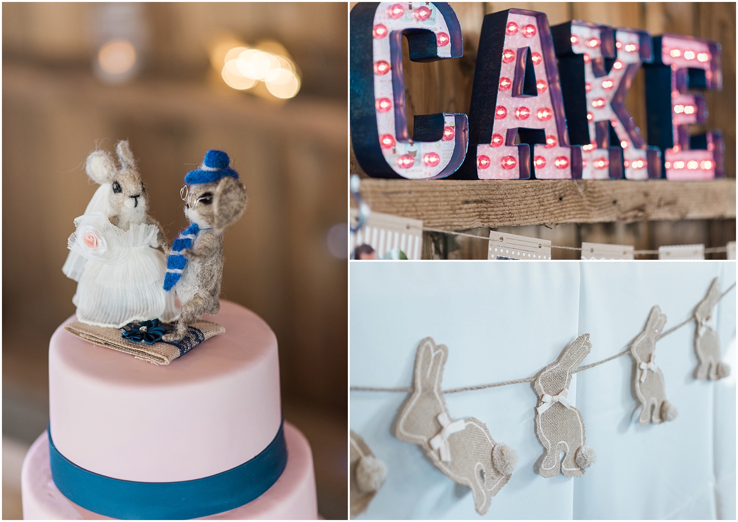 Maplehurst farm wedding. Snohomish WEdding Photographer. Rustic Chic Farmhouse Wedding. Polka dots, burlap, lace, bunny cake topper, high tops, Elizabeth marie makeup, chandelier, DIy, vintage, unique, navy, pink, turquoise.