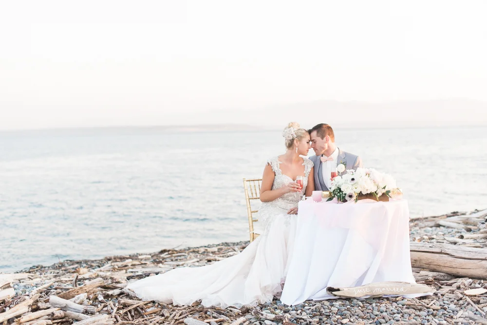 Coastal Destination Wedding Venue: Seabrook, WA. | B. Jones Photography