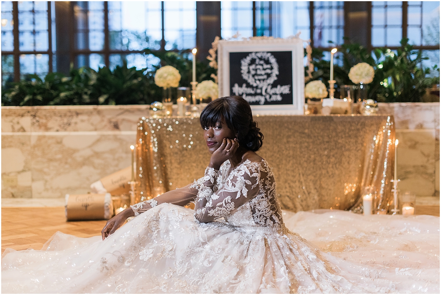 Winter wedding at the Fairmont Olympic Hotel in Seattle