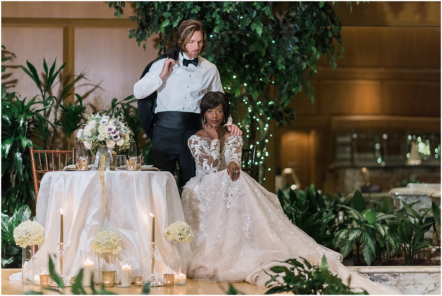 Winter wedding at the Fairmont Olympic Hotel in Seattle