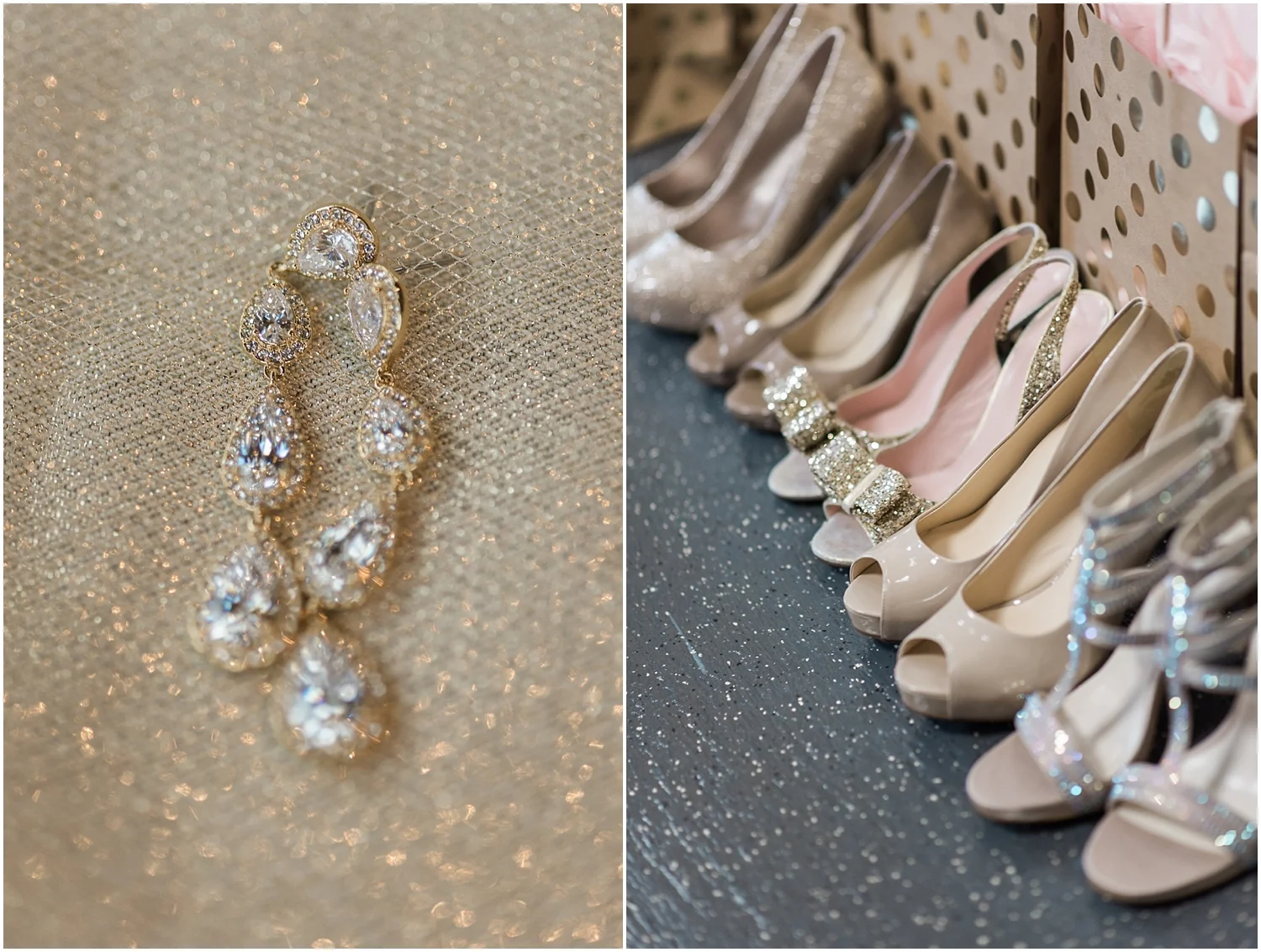 Mukilteo Rosehill Community Center Wedding. Winter Glitter Wedding. Blush, Champagne, Gold