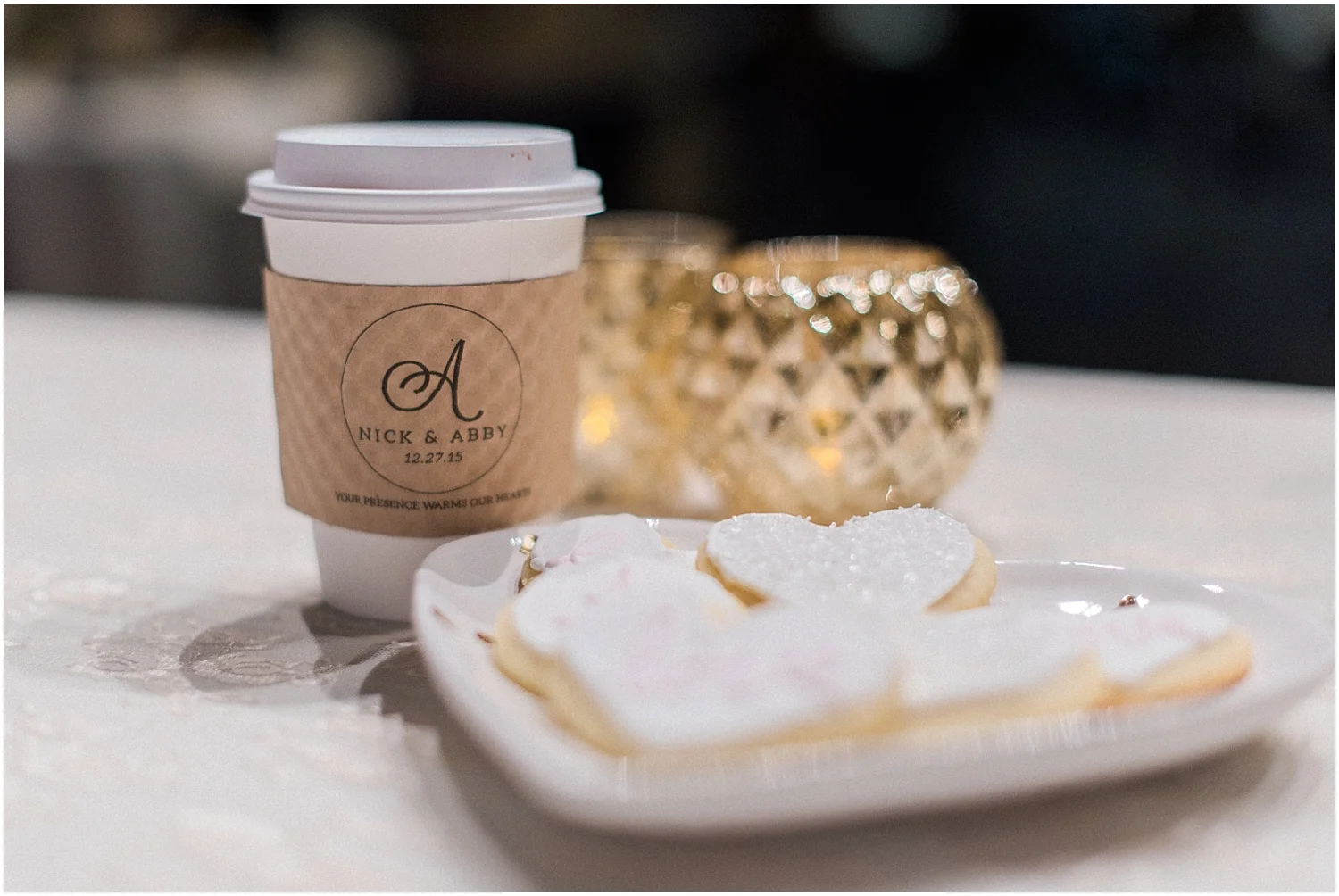 Mukilteo Rosehill Community Center Wedding. Winter Glitter Wedding. Blush, Champagne, Gold