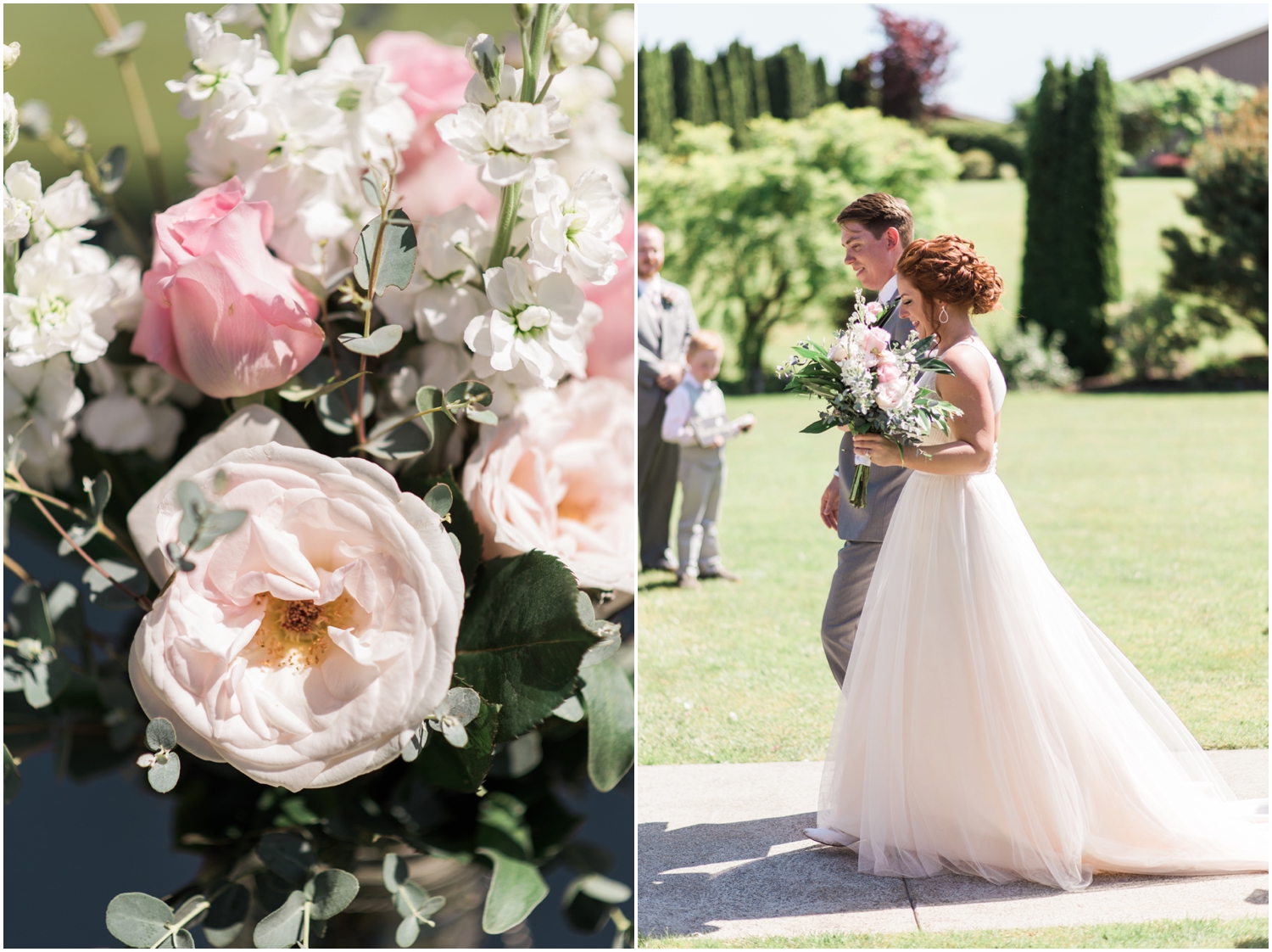 Lord Hill Farms Wedding in Snohomish. Blush, Gold. Glitter. Rustic Chic Wedding.  B. Jones Photography