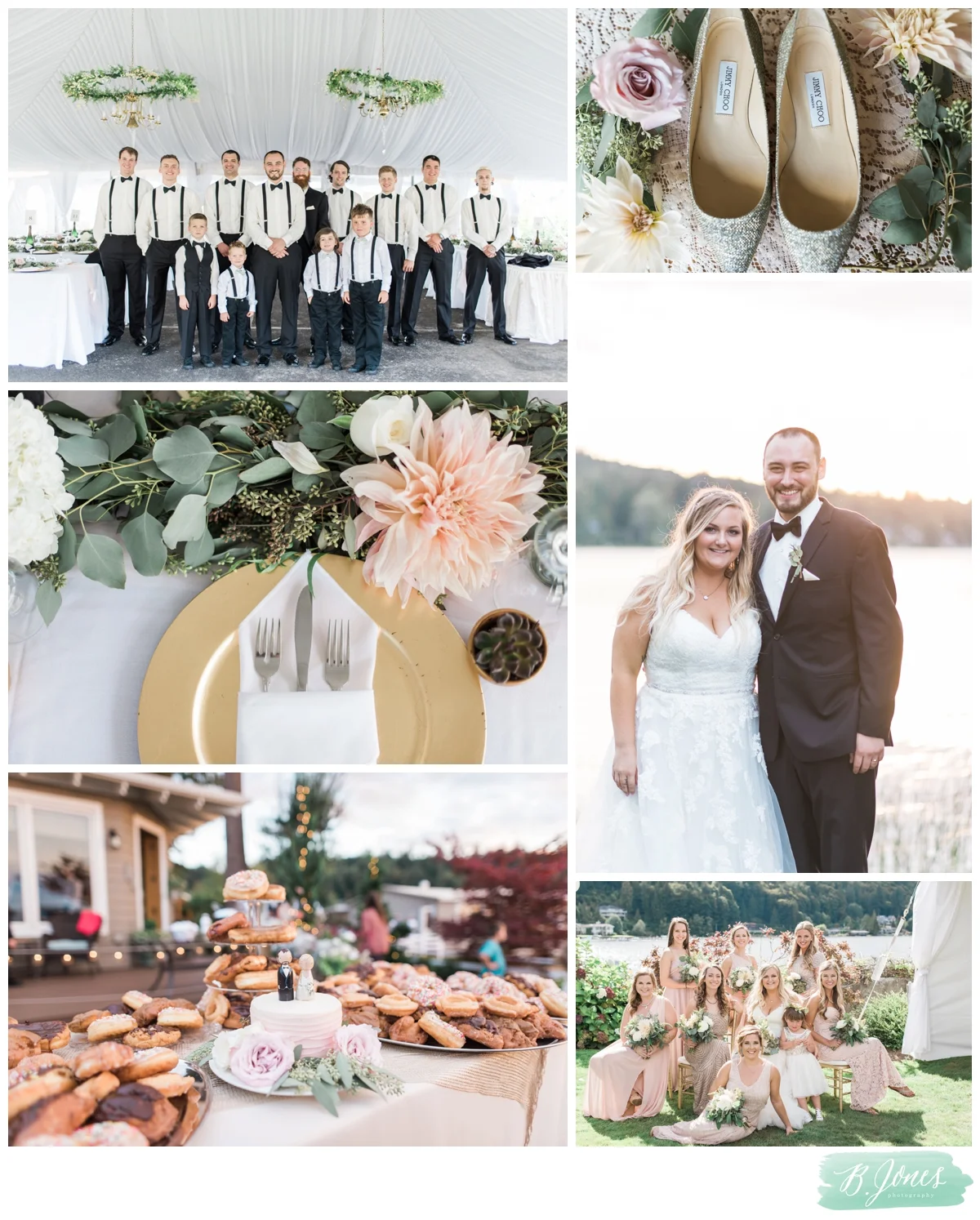 Lake Whatcom Waterfront Tent Wedding. Pablo and Emily. Bellingham Wedding Photographer