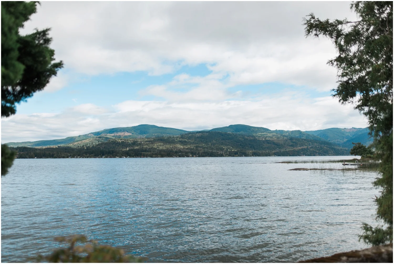 Lake Whatcom Waterfront Tent Wedding. Pablo and Emily. Bellingham Wedding Photographer