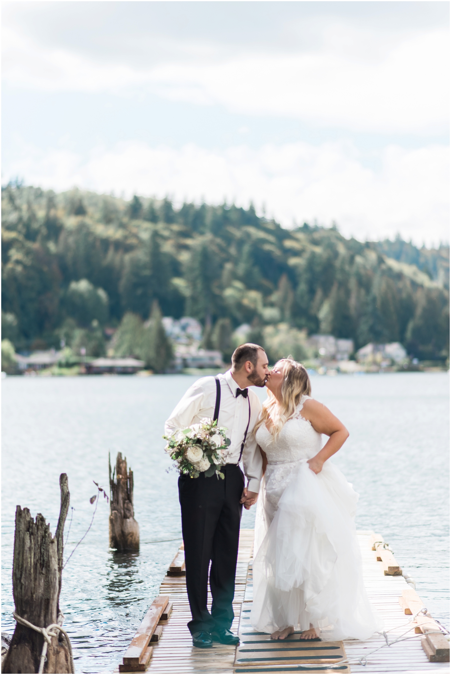 Lake Whatcom Waterfront Tent Wedding. Pablo and Emily. Bellingham Wedding Photographer