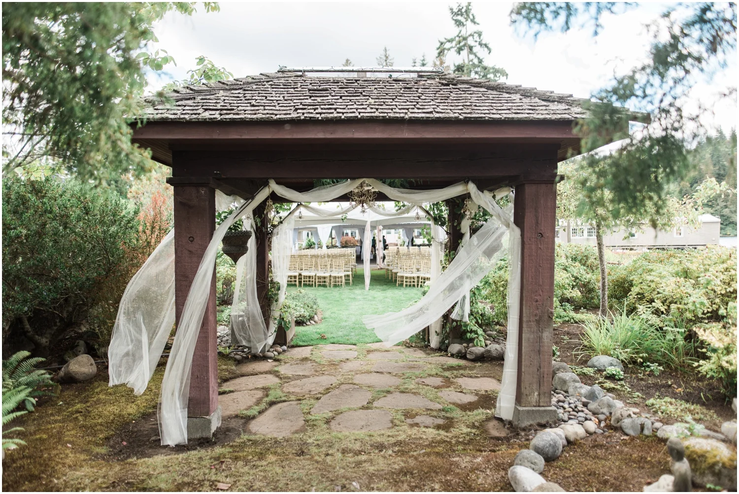 Lake Whatcom Waterfront Tent Wedding. Pablo and Emily. Bellingham Wedding Photographer