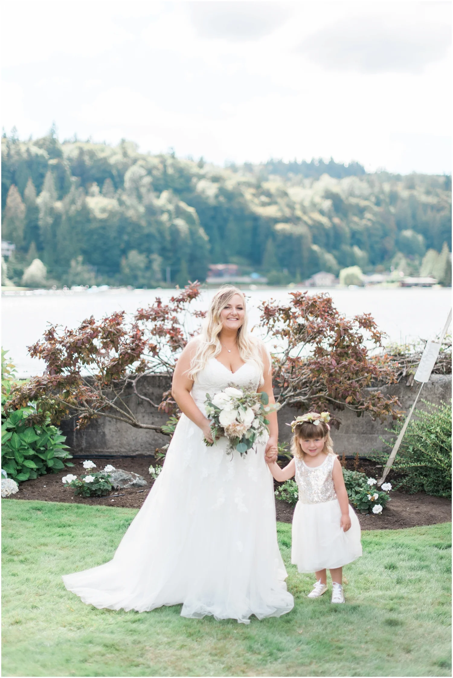 Lake Whatcom Waterfront Tent Wedding. Pablo and Emily. Bellingham Wedding Photographer