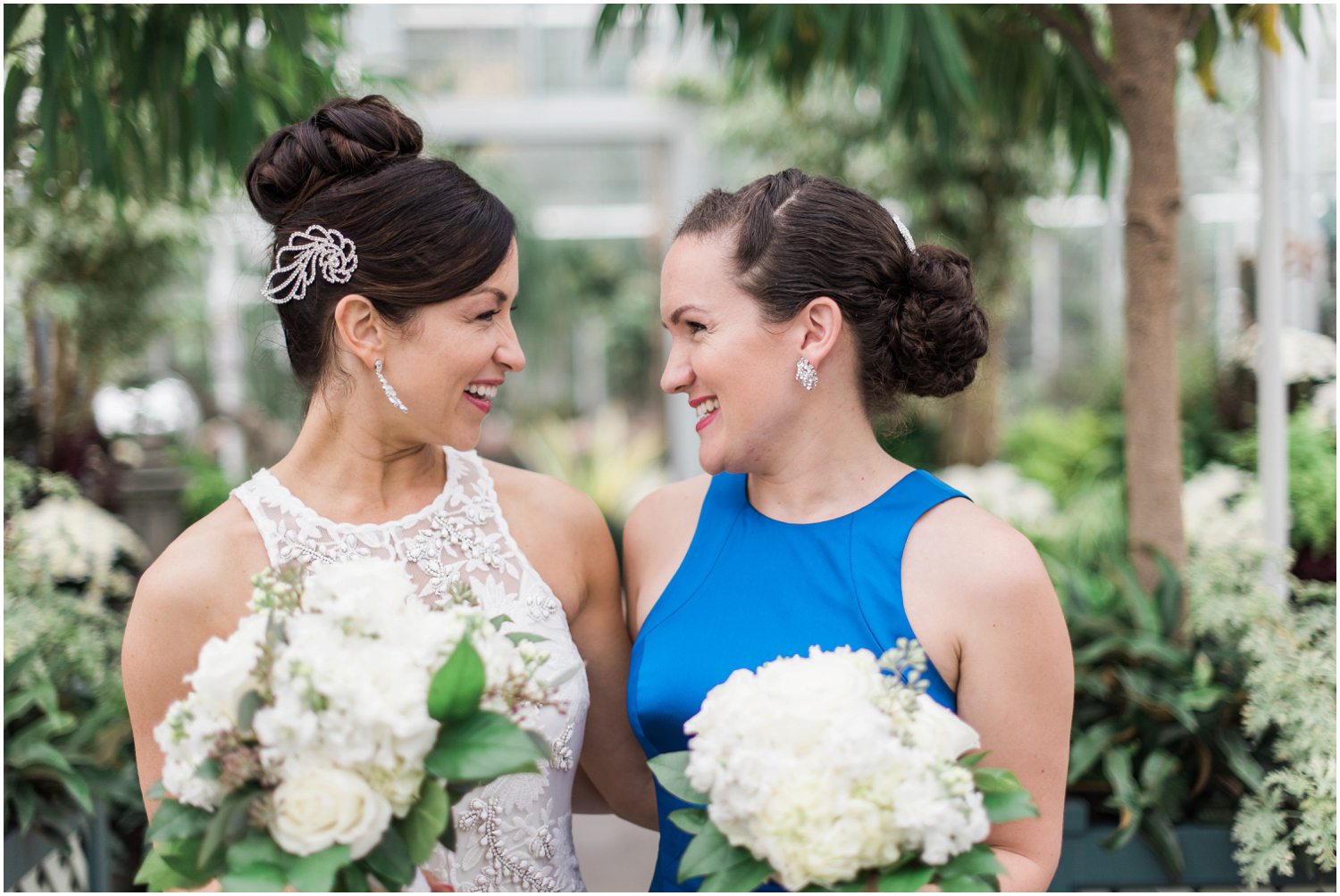 Claire and Andy's Skansonia wedding. Volunteer Park conservatory