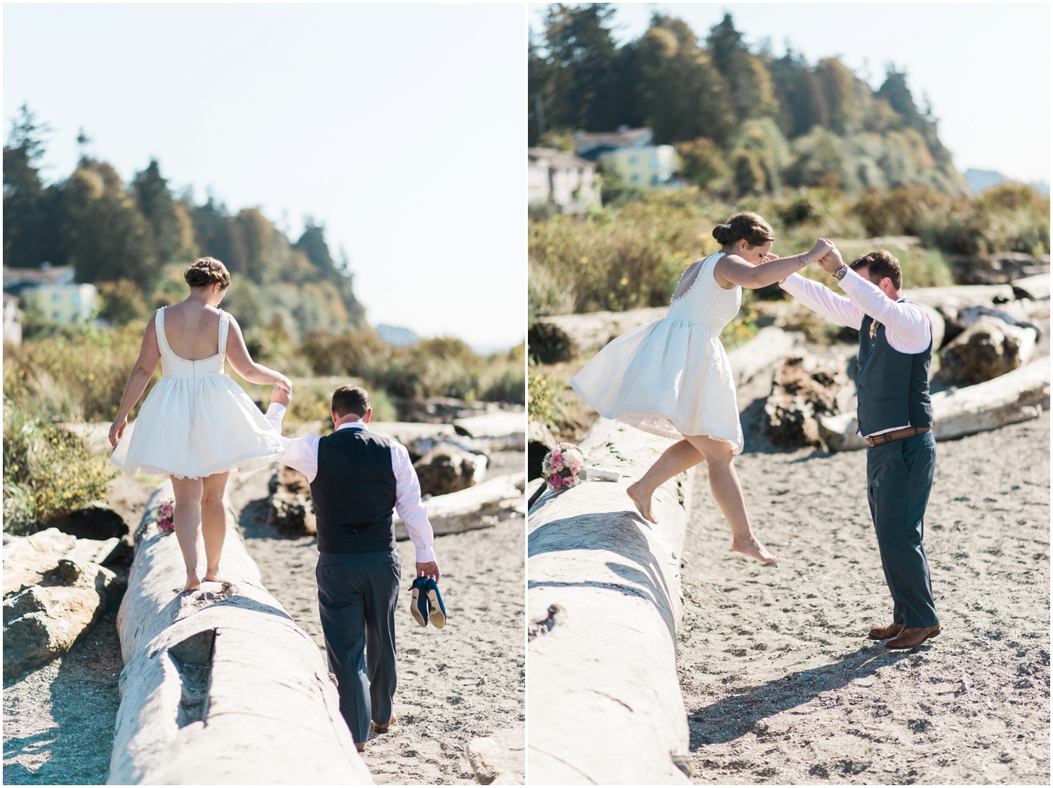 Mukilteo Ferry Wedding. Lighthouse Beach Park