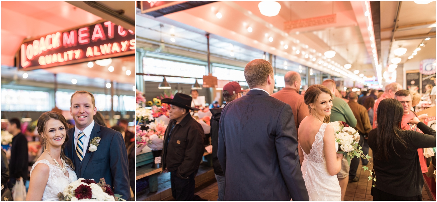 Bri & Brian's Pike Place Market & Golden Garden Bath House Wedding