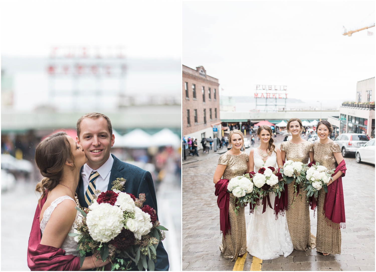 Bri & Brian's Pike Place Market & Golden Garden Bath House Wedding