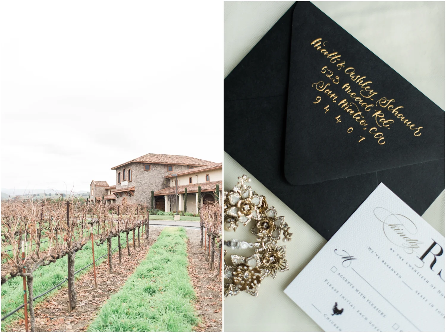 Casa Real Wedding, Destination Winter Wedding, Vineyard Wedding