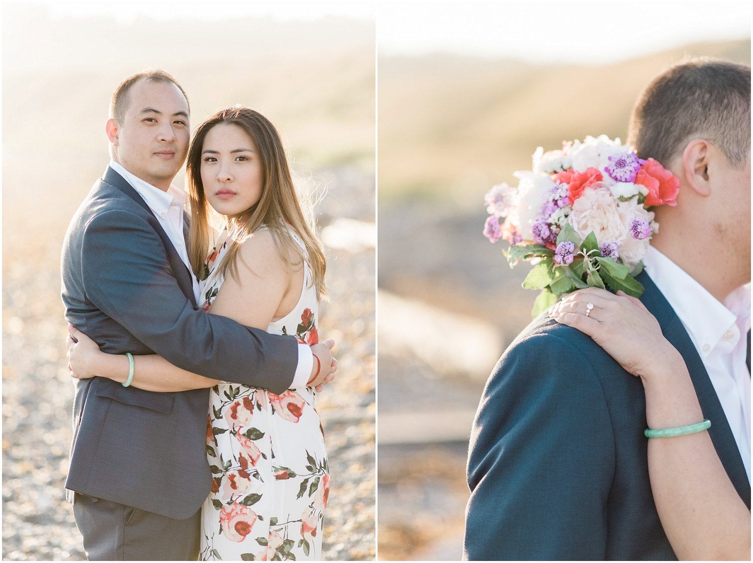  Whidbey Island, PNW Engagment Photographer, Lavendar Farm, Rose Gold, Romantic Photography, Ebeys Landing, Sunset 