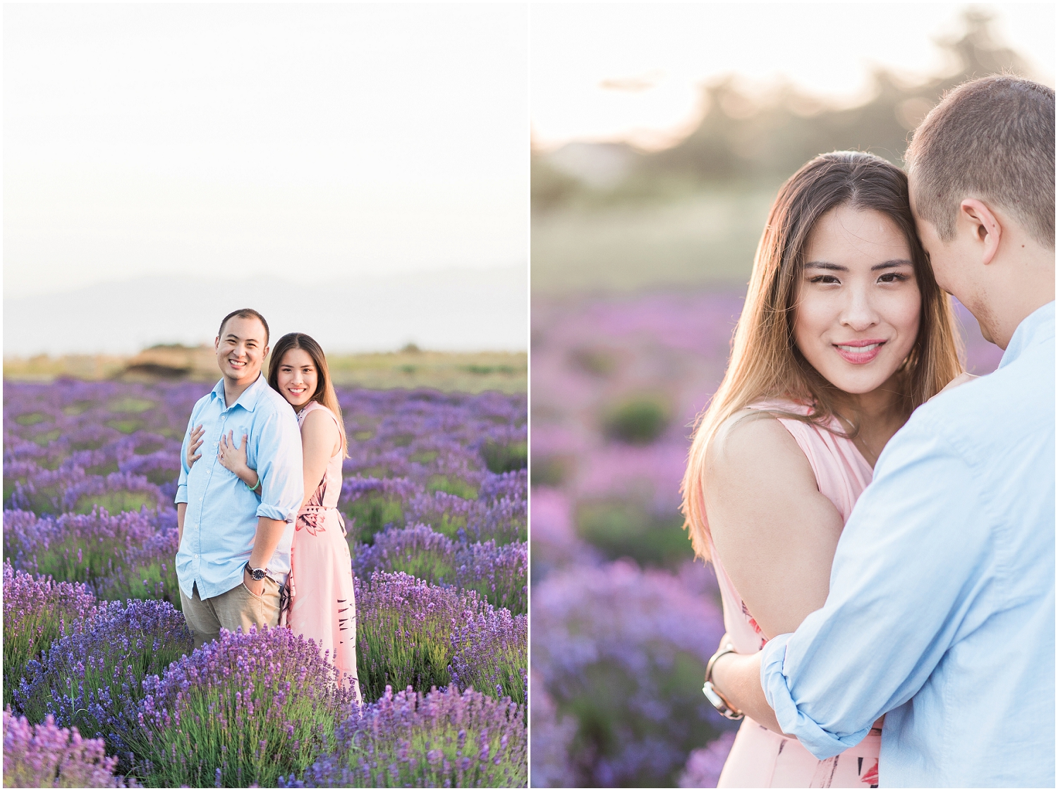  Whidbey Island, PNW Engagment Photographer, Lavendar Farm, Rose Gold, Romantic Photography, Ebeys Landing, Sunset 