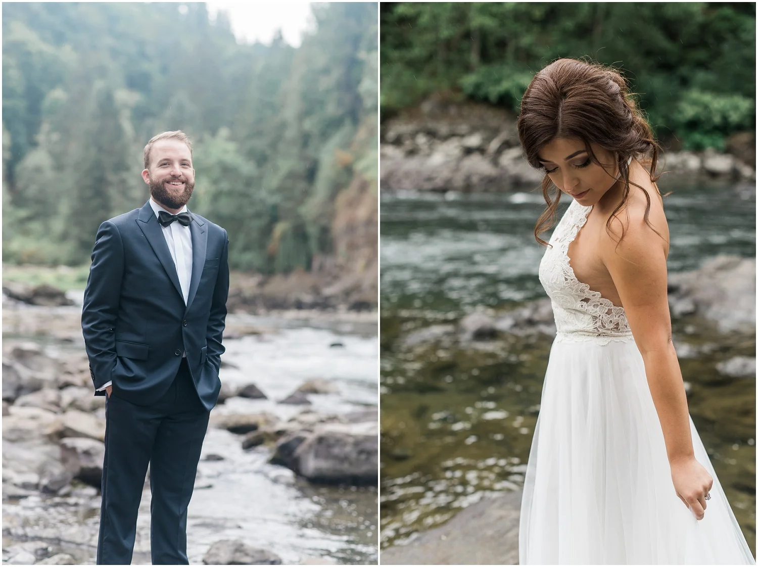 salisha Lodge, Snoqualmie Wedding Photographer, B. Jones Associates, Versace, Jimmy Choo, Waterfalls, Elegant Wedding