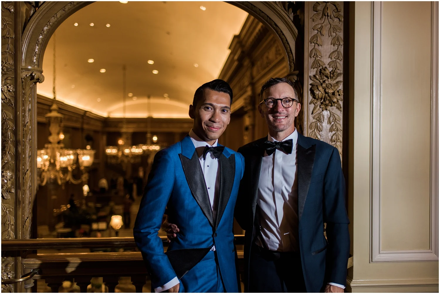 fairmont Hotel, Glamor, Luxury, Gay, LGBTQIA+, King County Wedding Photography, YSL, Ami, Louboutin, Men's fashion, designer, high end, on trend, classic