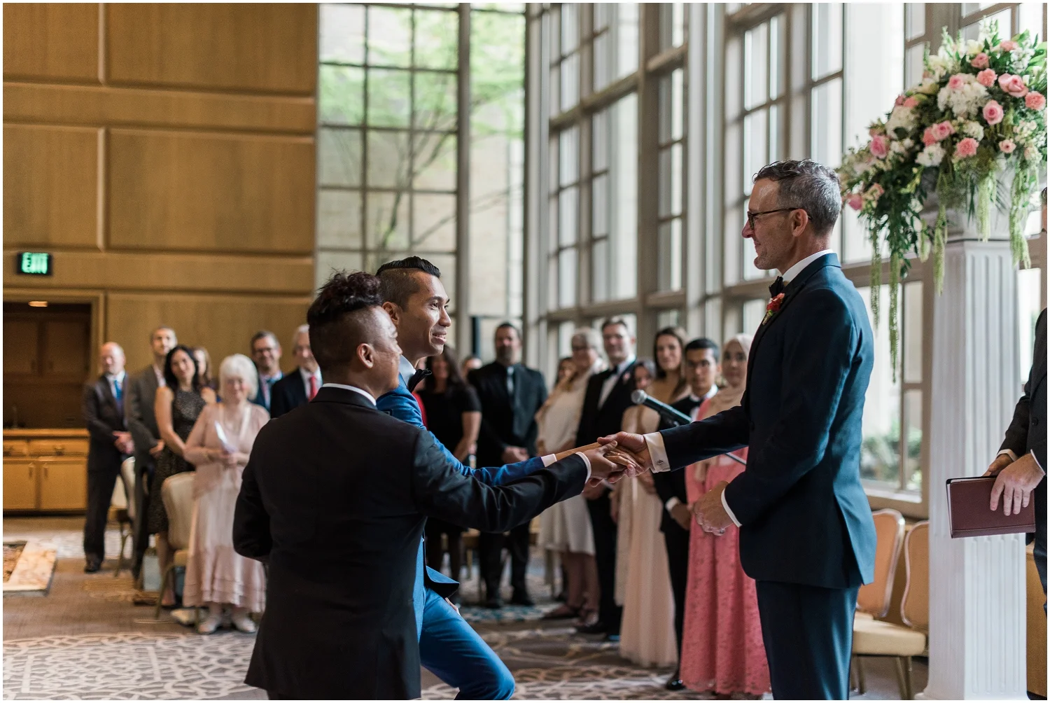 fairmont Hotel, Glamor, Luxury, Gay, LGBTQIA+, King County Wedding Photography, YSL, Ami, Louboutin, Men's fashion, designer, high end, on trend, classic