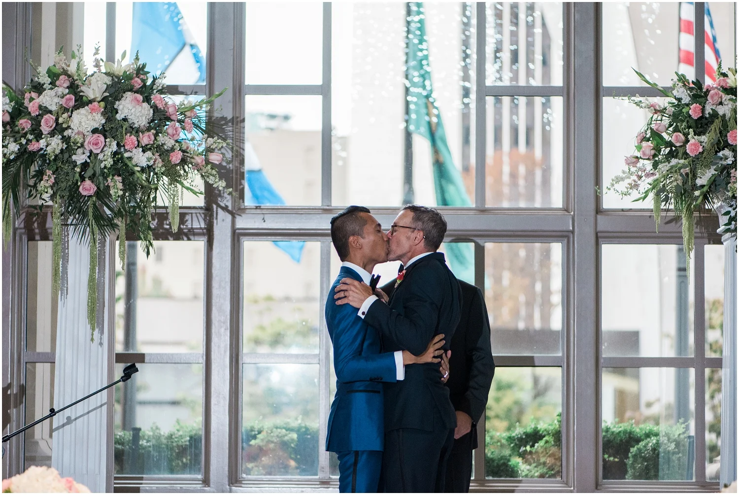 fairmont Hotel, Glamor, Luxury, Gay, LGBTQIA+, King County Wedding Photography, YSL, Ami, Louboutin, Men's fashion, designer, high end, on trend, classic