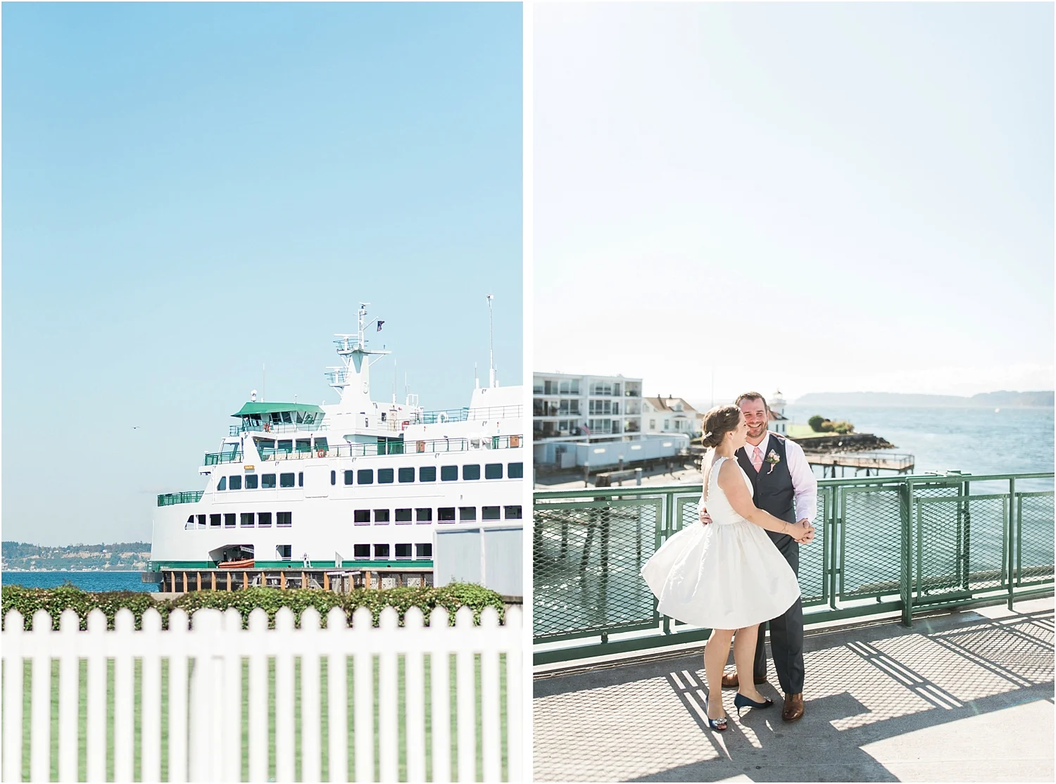 Mukilteo Ferry Wedding. Lighthouse Beach Park