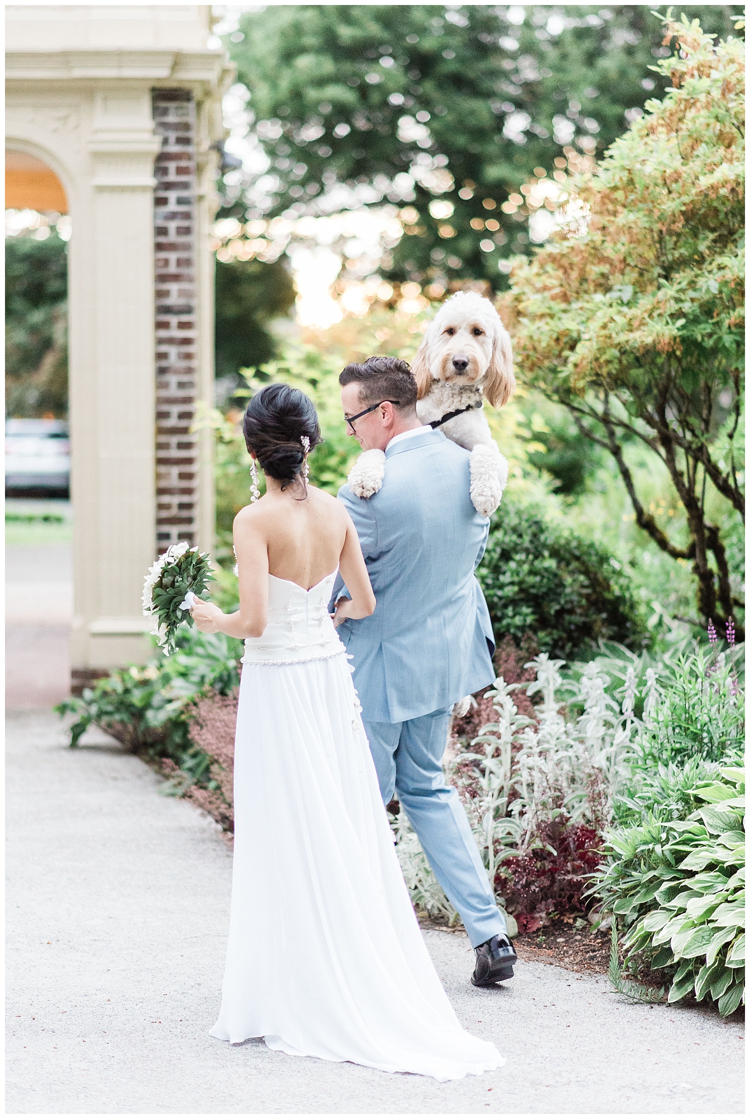 Lairmont Manor Wedding with dog -- Bellingham Wedding Photograph