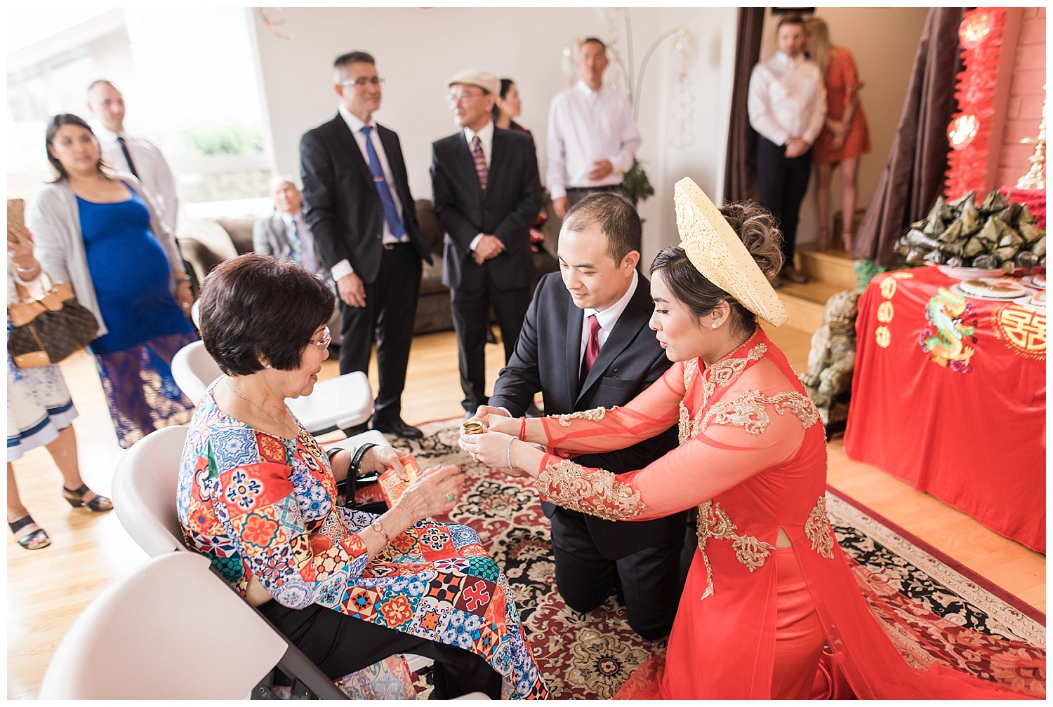 Vietnamese and Cambodian Tea Ceremony. Seattle Wedding Photograp