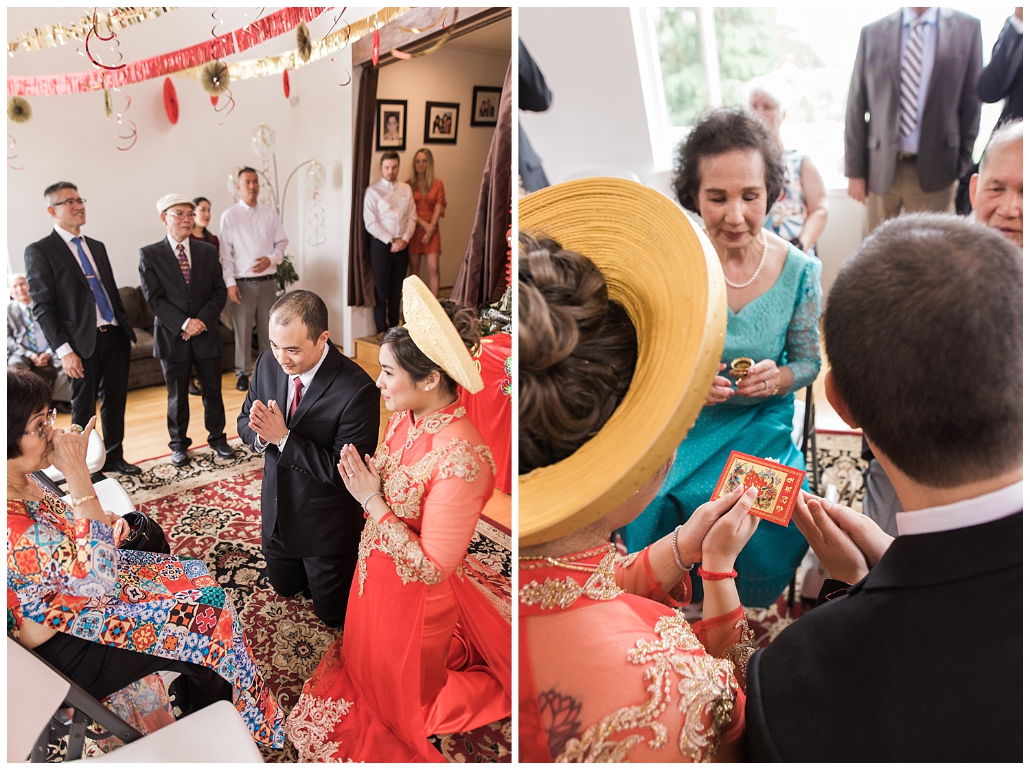 Vietnamese and Cambodian Tea Ceremony. Seattle Wedding Photograp