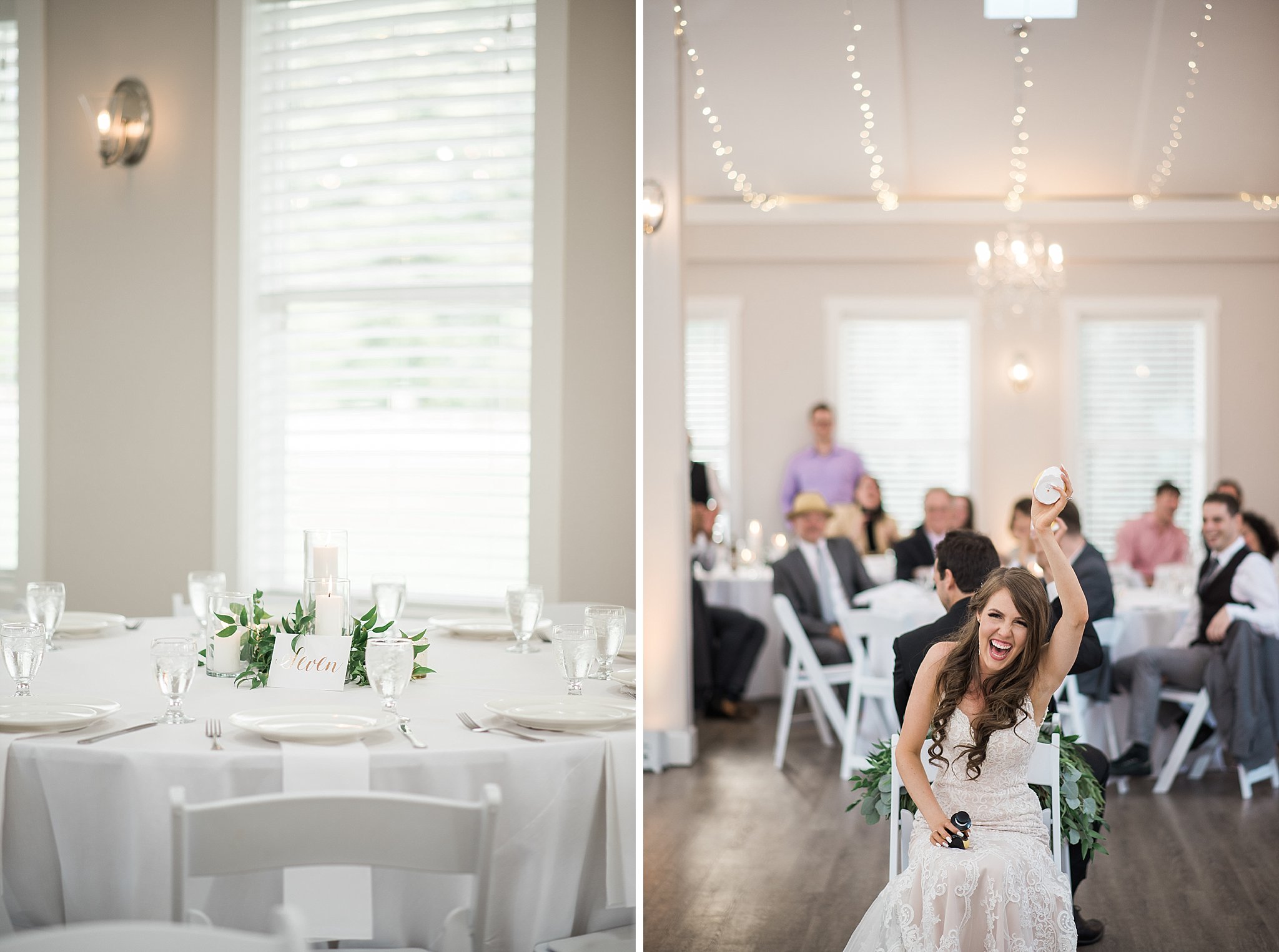 simple and elegant decor. Bright & white reception room with cha