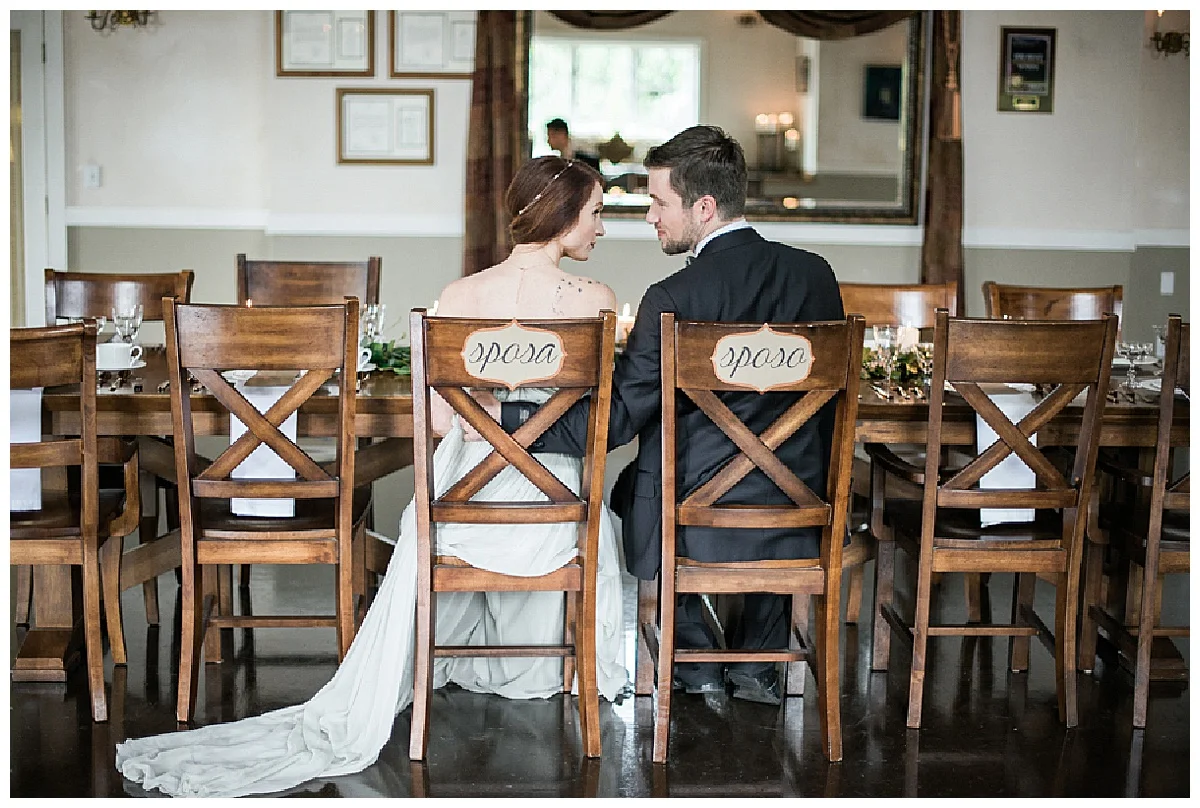 Chateau Lille wedding, Winter indoor PNW wedding, lodge, delille