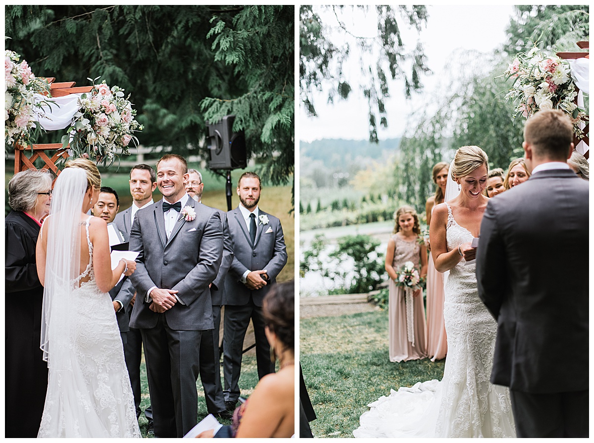 Chateau Lill Wedding in wine country. Woodinville Wedding. Delil