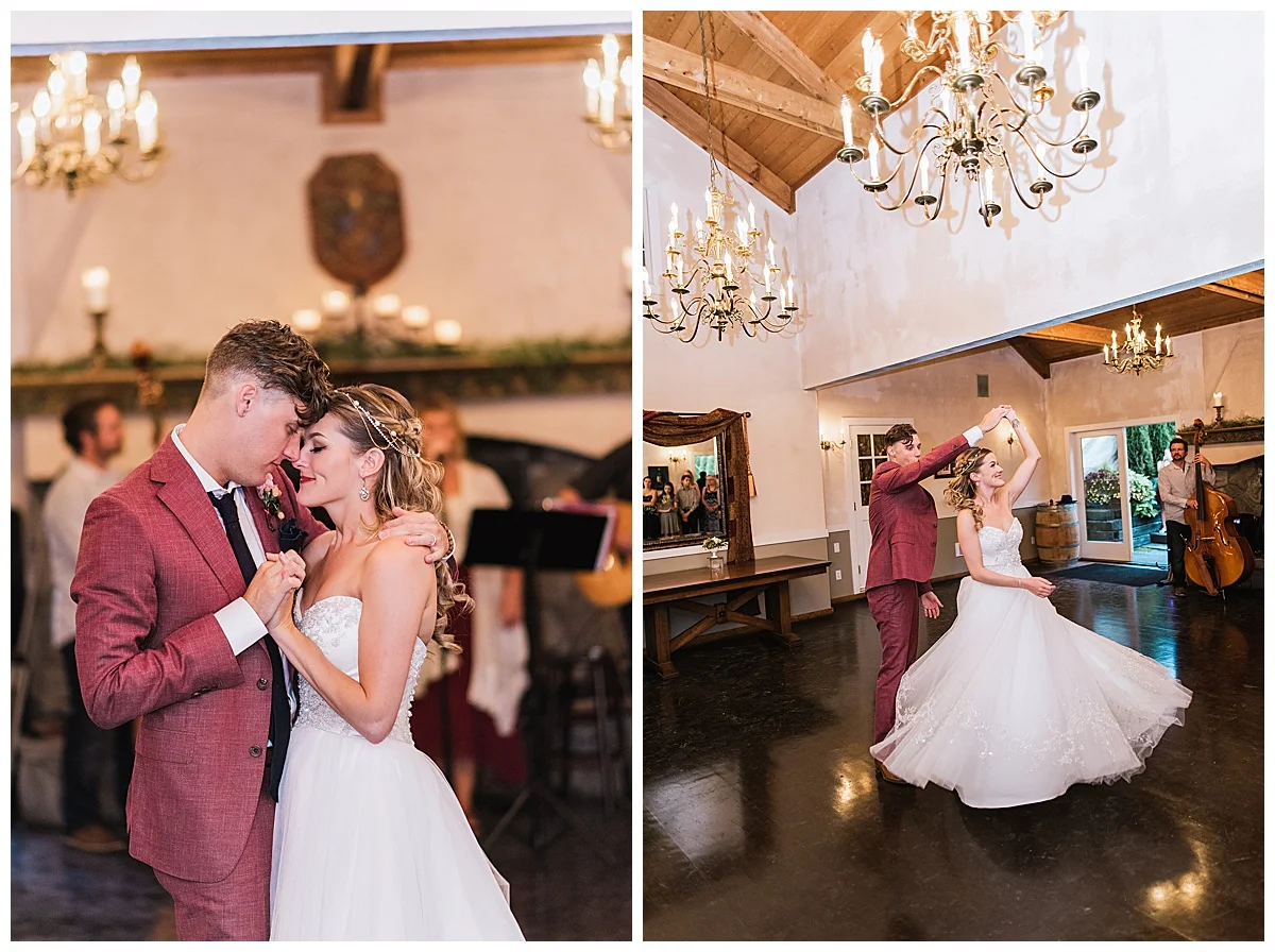 Chateau Lille wedding, Winter indoor PNW wedding, lodge, delille