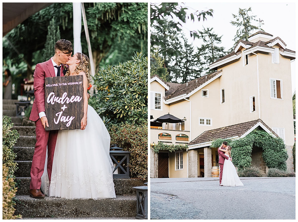 Chateau Lille wedding, Winter indoor PNW wedding, lodge, delille