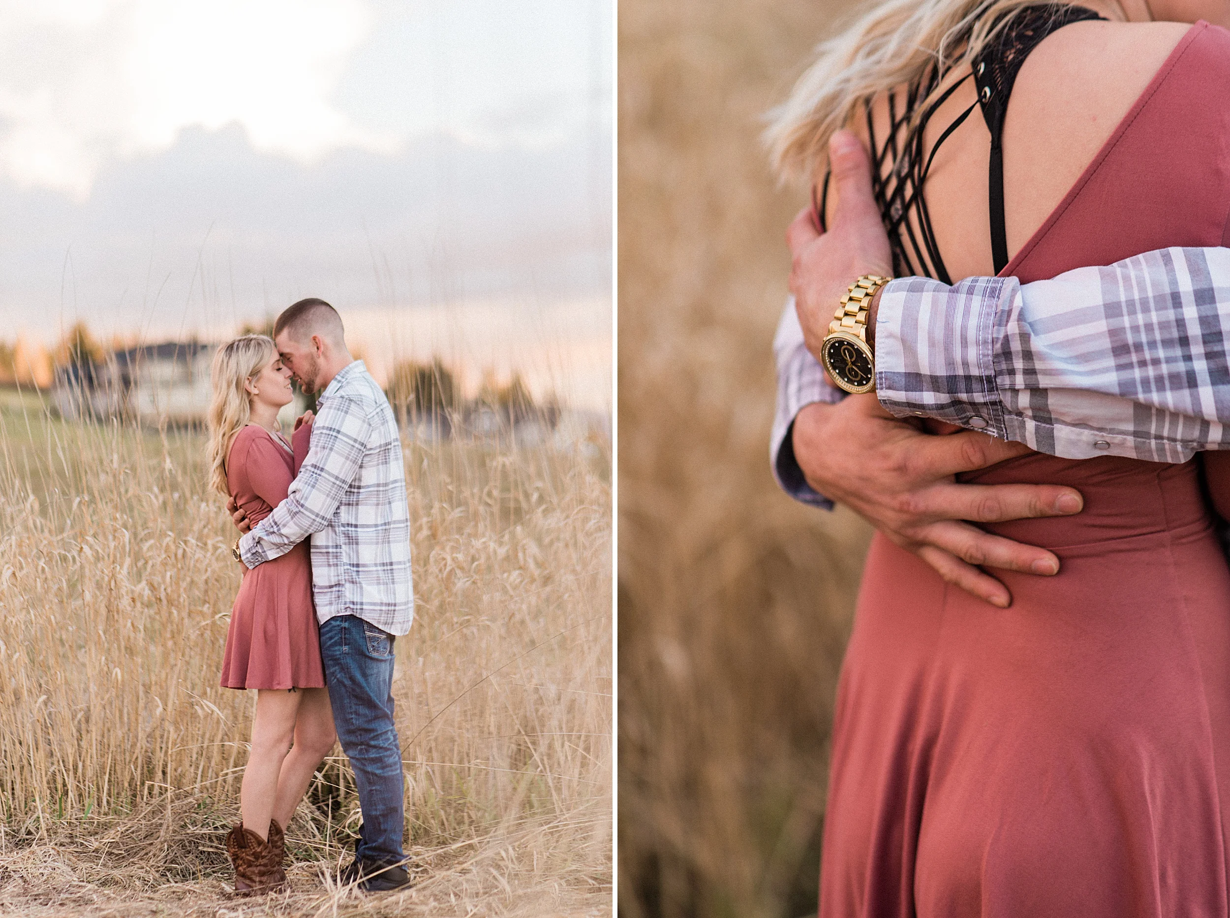 Snohomish Greenhouse nursery engagement session. Sunset. Seahawk