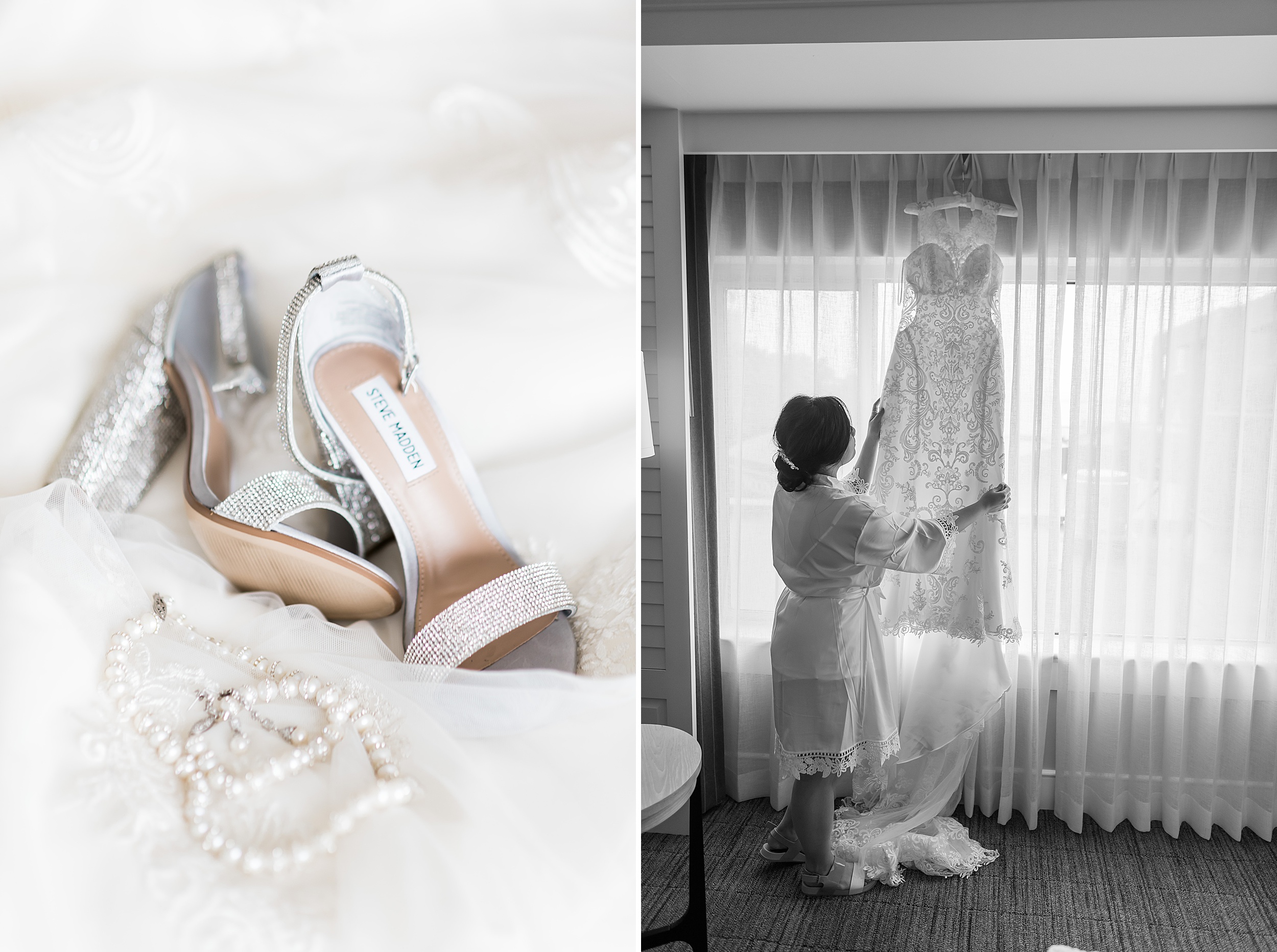Wedding Shoes, sparkly. Woodmark Hotel Waterfront Wedding. Seatt