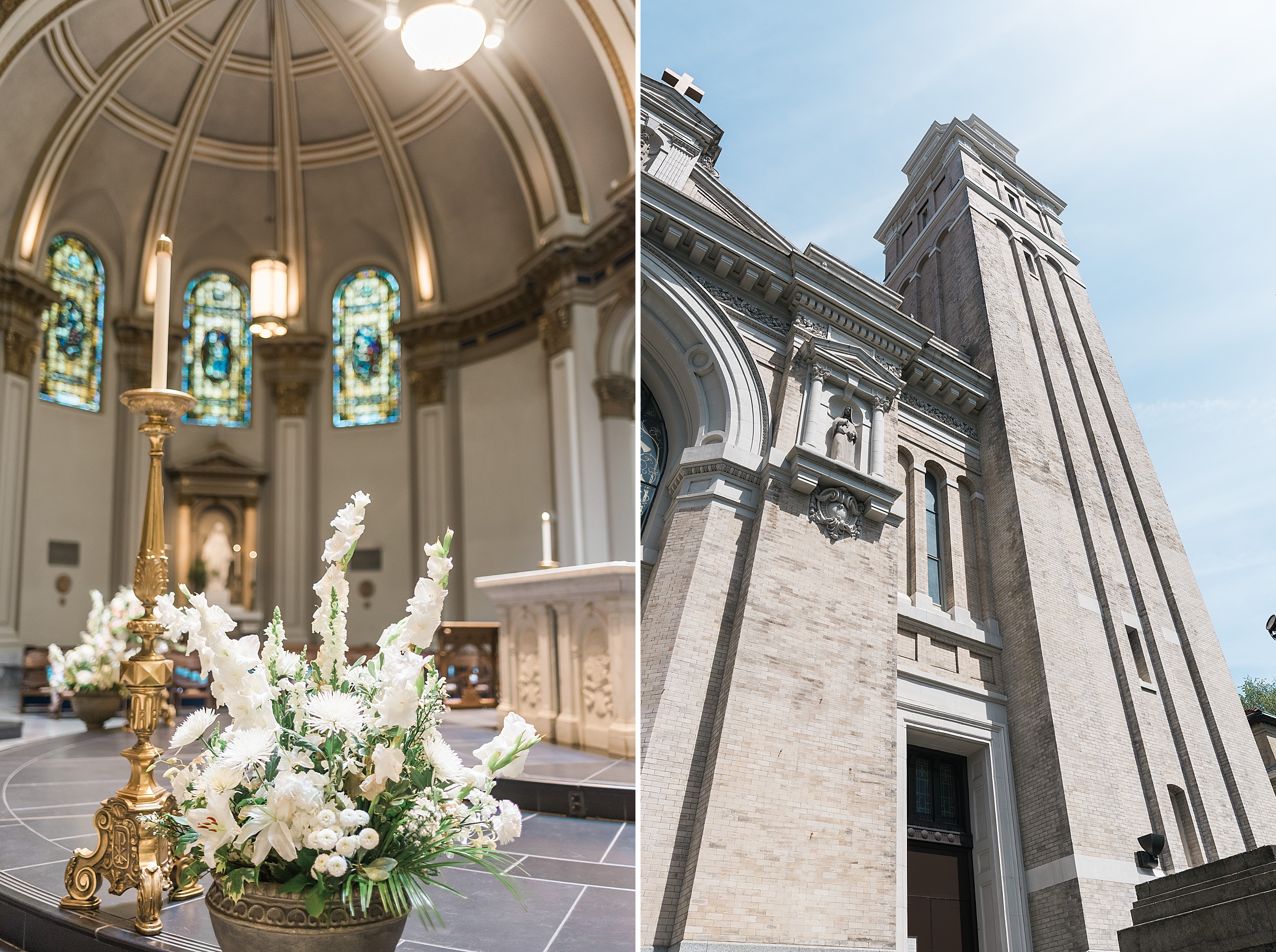  wedding photos at st james cathedral seattle 