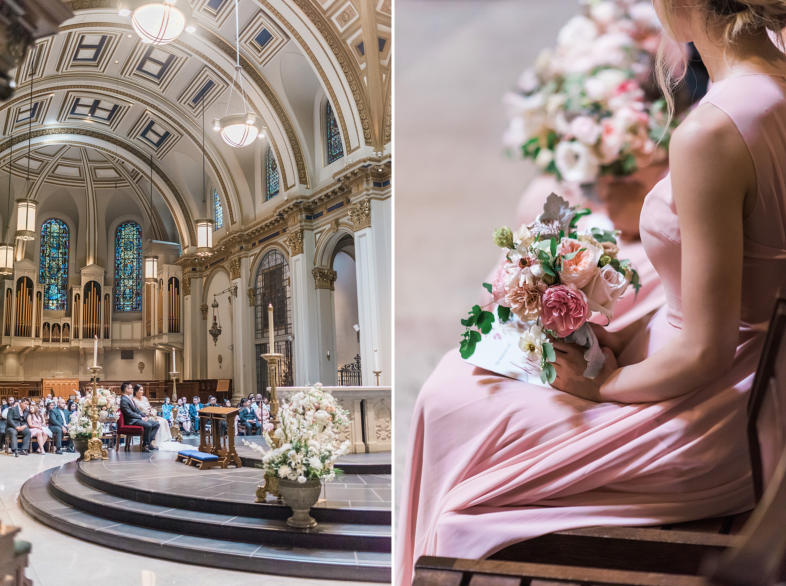 St. James Cathedral & Woodmark Hotel Waterfront Wedding. Seattle