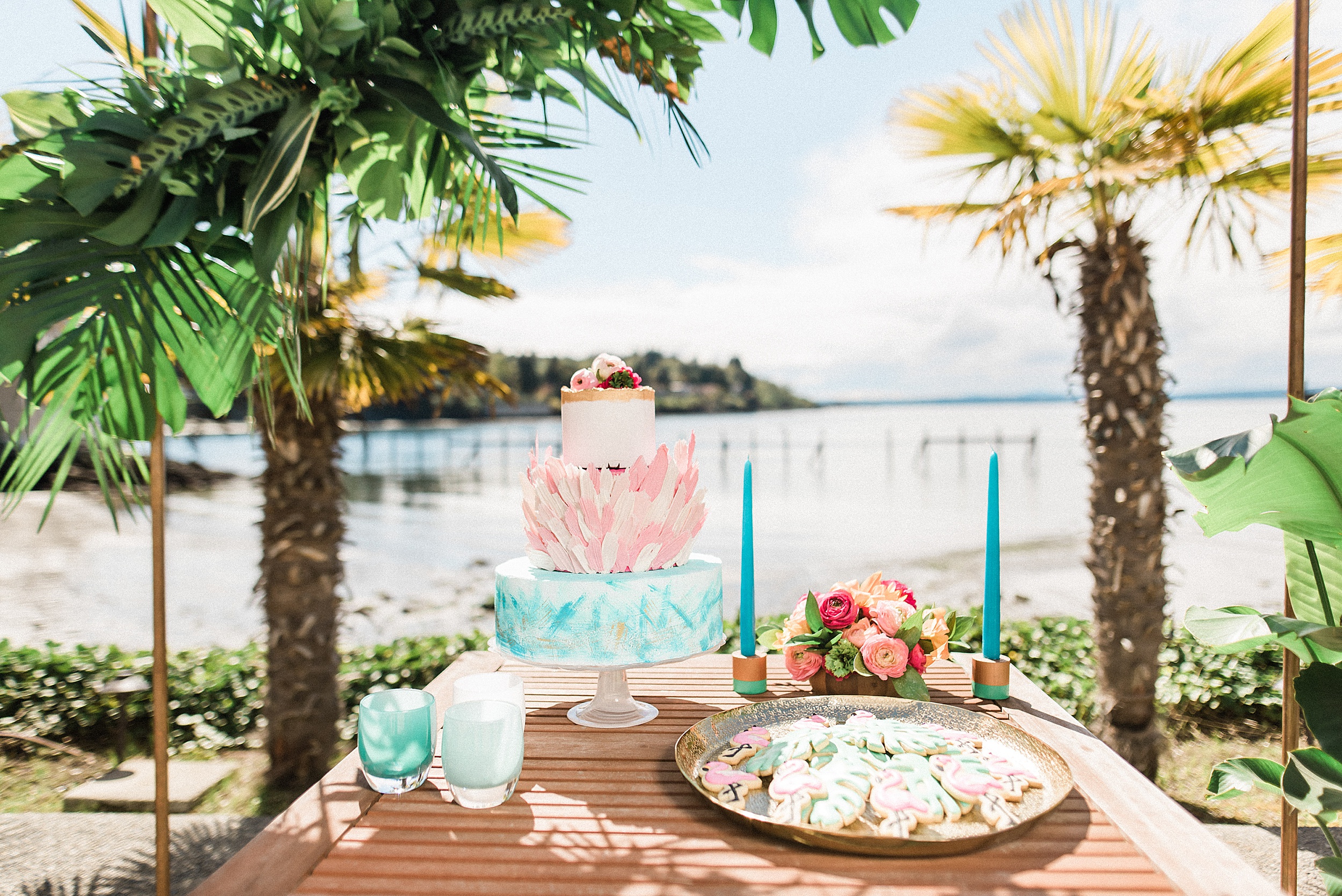 Lesbian Lilly Pulitzer Inspired PNW Wedding in Seattle