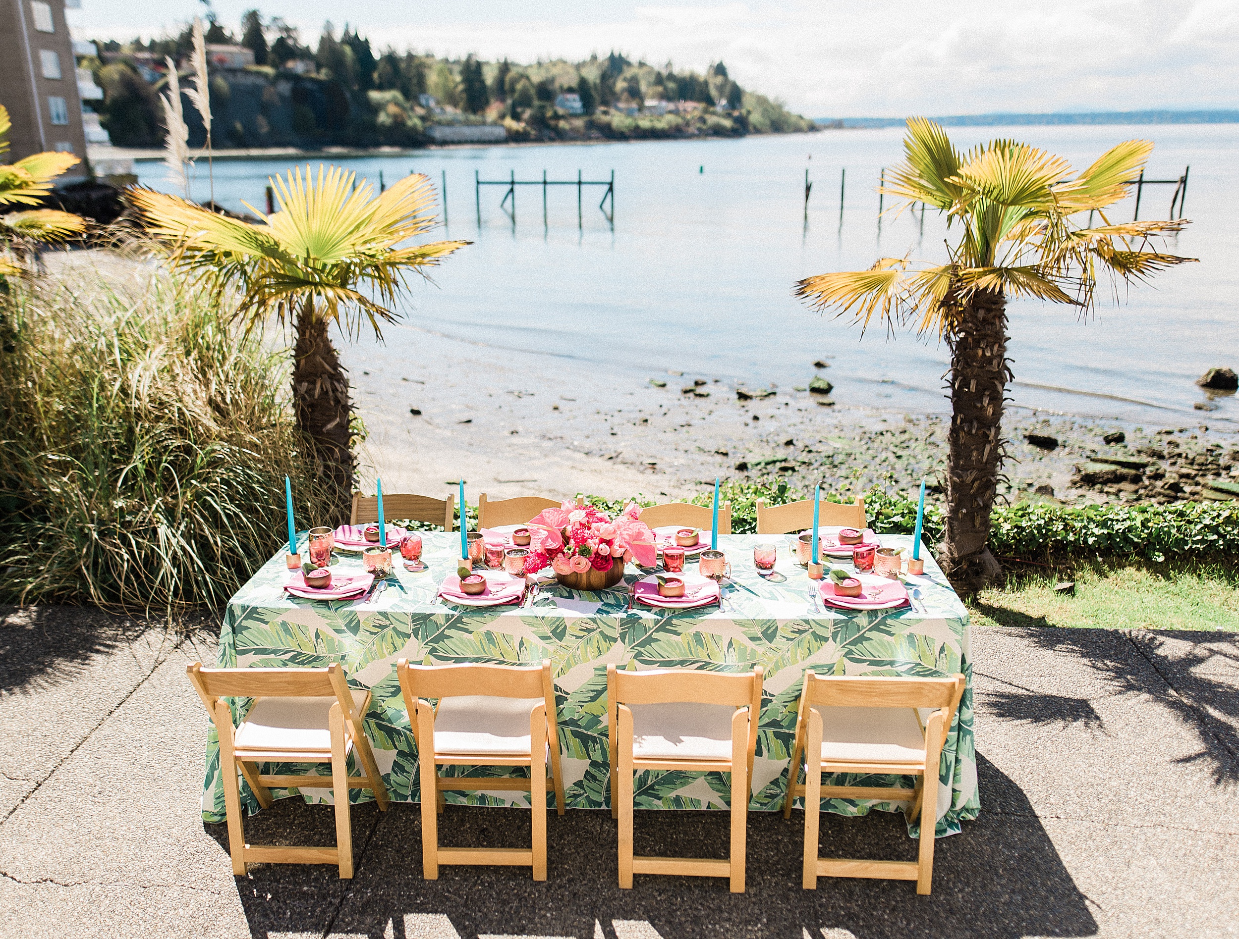 Lesbian Lilly Pulitzer Inspired PNW Wedding in Seattle