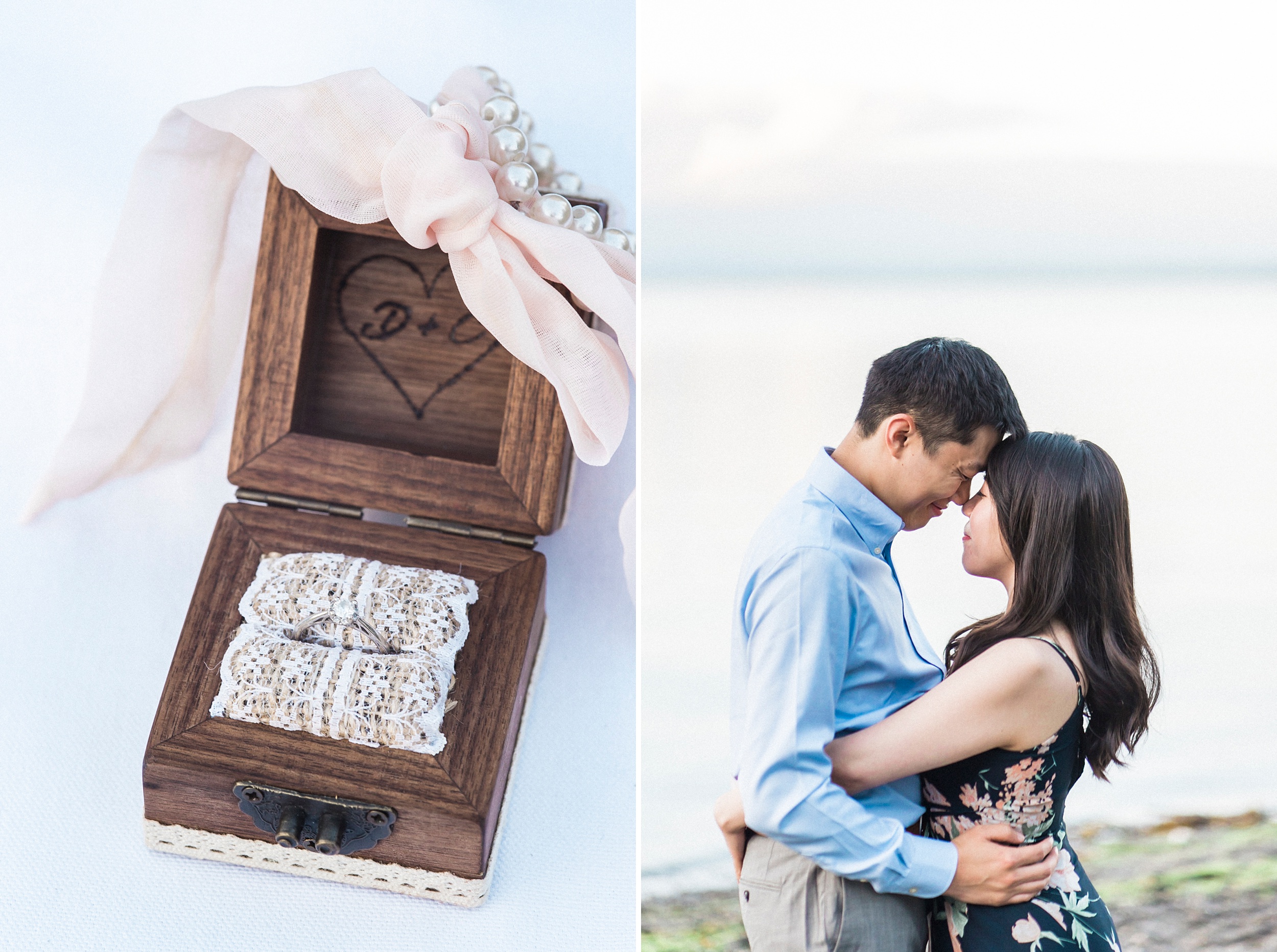 point defiance rose garden engagement photos.